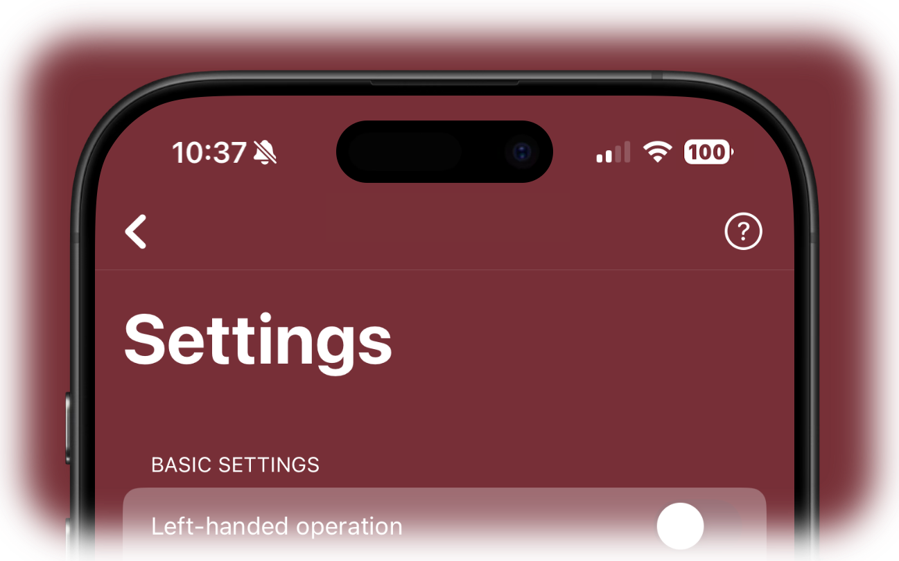 App Settings